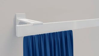 Indeko Gardinenstange »Bern« 1 läufig-läufig Wunschmasslänge Innenlauf Komplett-Set inkl. Gleitern und Montagematerial