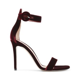 Gianvito Rossi Burgundy Portofino Heels
