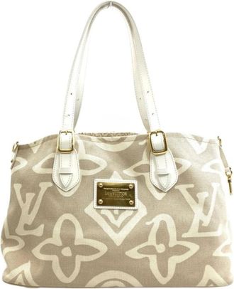 Louis Vuitton Sable Canvas Tote Bag (Pre-Owned)