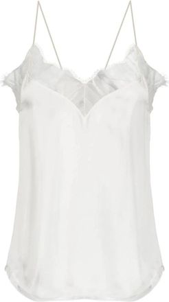 Iro Berwyn Top - Dames - Tops zonder mouwen - Wit - XS - Nylon - Tops