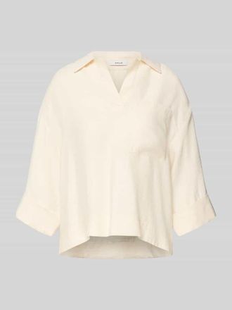 OPUS Bluse mit Brusttasche und V-Ausschnitt Modell Felmara in Sand, Gr&ouml;&szlig;e 44