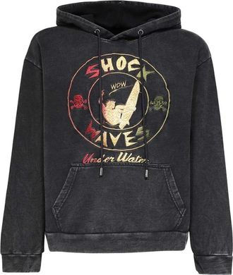 Who Decides War by Ev Bravado Geborduurde katoenen hoodie - Heren - Hoodies - Zwart - L - Katoen - Hoodies & sweatvesten