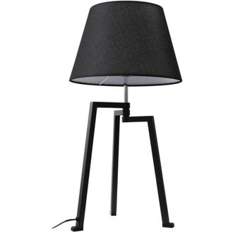 Lucande Lucande L&aacute;mpara De Mesa amona En Negro Metal