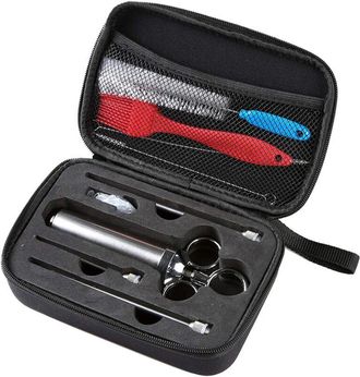 OEM Jeringa Inyectora De Carne De Acero Inoxidable, Kit Inyector De Sabor Para Marinadas De Acero Con 3 Agujas En Un Estuche, Inyector Culinario Para Asar