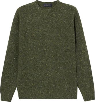 Brooks Brothers Maglione girocollo con effetto m&eacute;lange - Verde