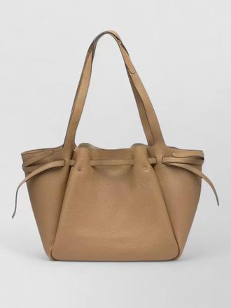 Tory Burch romy tote bag leather side ties handles