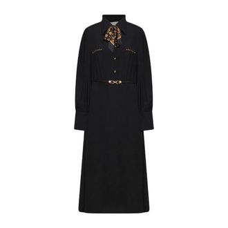 Zimmermann Utility Midi-jurk - Dames - Jurken - Zwart - Maat: M Zijde