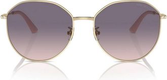 Jimmy Choo London Pink Gradient Violet Oval Ladies Sunglasses JC4007BD 300636 58