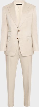 Tom Ford Mens Shelton Silk Twill Suit
