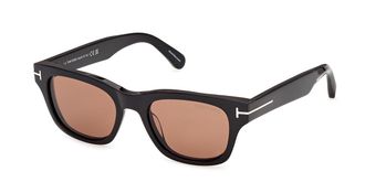 Tom Ford FT1357 CALEB-02 01E Mens Sunglasses Black Size 50