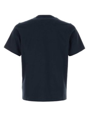 Autry Mens Dark Blue Cotton T-Shirt Cottonblue Exterior
