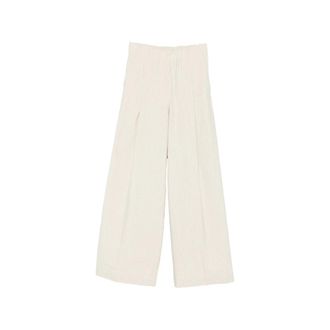 Dries Van Noten Wide Trousers, female, Beige, Size: XS Wide Trousers
