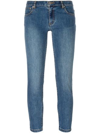 A.P.C. cropped jeans - women - Cotton/Polyurethane - 25 - Blue