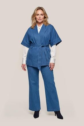 Mart Visser Roseline Kimono Blazer Denim Maxi