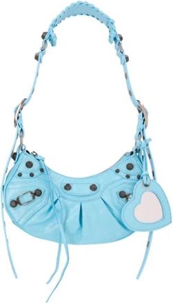 Balenciaga Le Cagole XS Schoudertas - Dames - Schoudertassen - Blauw - ONE Size - Leer - Tassen
