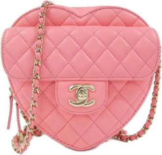 Chanel Pre-owned Vintage Schoudertas - Dames - Vintage Schoudertas - Roze - ONE Size - Vintage