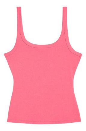 Open Edit Rib Tank in Pink Party at Nordstrom, Size Xx-Small