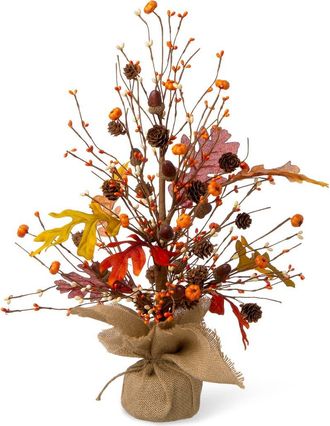 Glitzhome Fall Harvest Table Tree Decor in Orange at Nordstrom, Size Medium