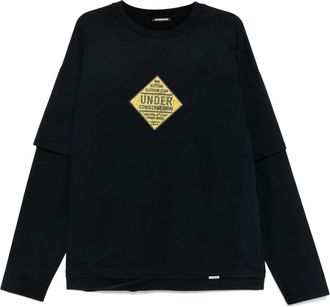 Ground-Zero T-shirt met print - Zwart