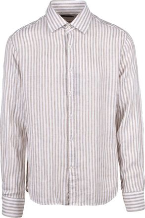 Paul & Shark White Beige Linen Shirt