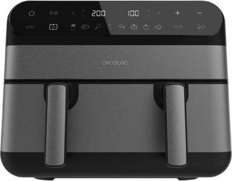 Cecotec Cecotec Freidora De Aire Sin Aceite Air Fryer 9l Cecofry Advance 9000 Full Inox. 2800w, 2 Cubetas 4.5l Pared Divisoria, Sync