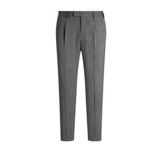 Pantaloni Torino Relaxed fit wool trousers - male - PT Torino - Suit Trousers - Gray - S - Trousers