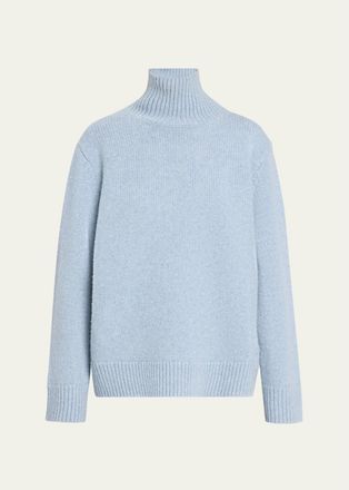 Toteme Oversized Wool Turtleneck Sweater