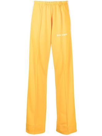 Palm Angels logo-print loose-fit track pants - Yellow