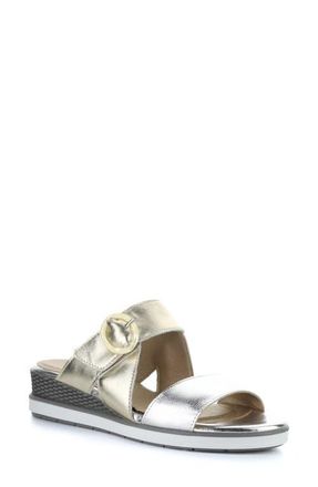 Bos. & Co. Asha Wedge Sandal in Silver/Champagne at Nordstrom, Size 10-10.5Us