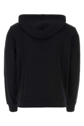 A.P.C. Mens Black Cotton Sweatshirt Noir Exterior: Felpe