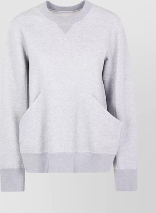 sacai pocket crew neck knitwear pullover