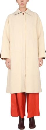 Alysi Short Straight-Silhouette Coat With Classic Collar