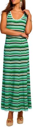 Ramy Brook Livia Sleeveless Knit Dress in Moonstone Chevron at Nordstrom, Size X-Small