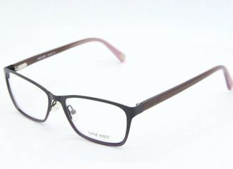 Nine West Womens Nw1043 Rectangle Eyeglasses In Brown Purple