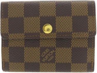 Louis Vuitton Pre-owned Wallets, female, Brown, Size: ONE SIZE Pre-owned Canvas wallets