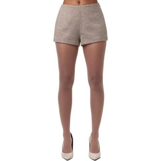 Naked Wardrobe Chevron Shorts in Taupe Chevron at Nordstrom, Size X-Small