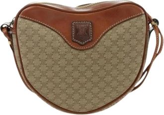 Celine Pre-owned Cross Body Bags, female, Beige, Size: ONE SIZE Pre-owned Vintage macadam shoulder bag