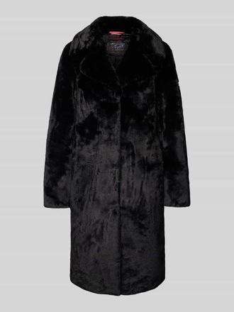 Frieda & Freddies Teddymantel mit Reverskragen in Black, Gr&ouml;&szlig;e 34
