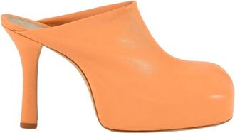 Bottega Veneta Schoenen - Dames - Muiltjes - Oranje - 38 1/2 EU - Leer - Schoenen