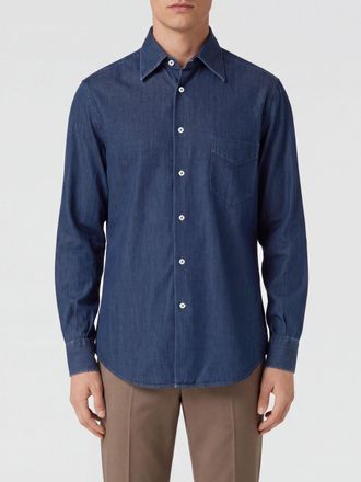 Brunello Cucinelli Long-Sleeved Cotton Shirt with French Collar
