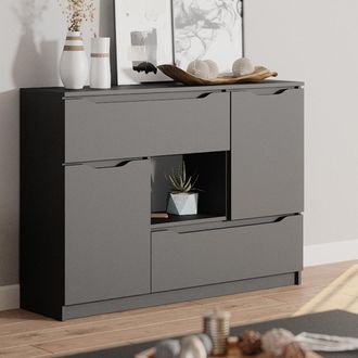 Vicco Aparador Ruben, Antracita, 120 X 84 Cm Vicco