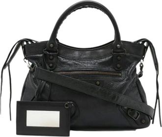 Balenciaga Pre-owned Handbags, female, Black, Size: ONE SIZE Pre-owned Vintage Handbag