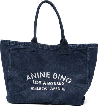Anine Bing Logo-print Shoulder Bag