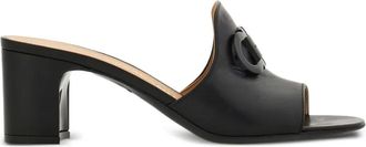 Ferragamo 50mm Gancini sandals - women - Goat Skin/Lambskin/Calf Leather - 10.5C - Black