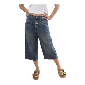 Closed Dames, Korte broeken, Blauw, Maat: W28 Katoen