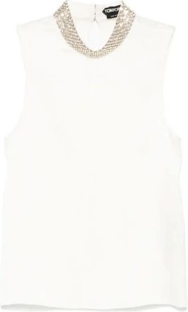 Tom Ford Sleeveless Top - Womens - Polyester/Silk/Glass