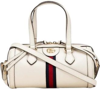 Gucci Pre-owned Handbags, female, White, Size: ONE SIZE Pre-owned Vintage Leather Handbag