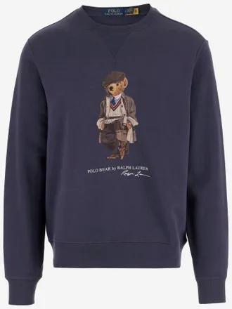 Polo Ralph Lauren Cotton Blend Sweatshirt With Polo Bear Print