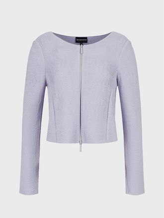 Emporio Armani Womens Blazer in Lilac viscose - Size 14 UK