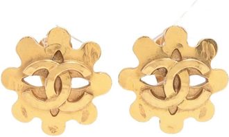 Chanel Orecchini a bottone CC 1994 - Oro
